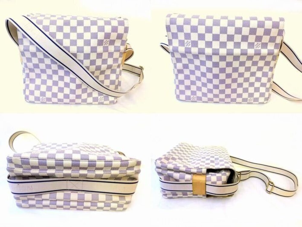 Louis Vuitton White Bag Shoulder Azur Naviglio Damier White